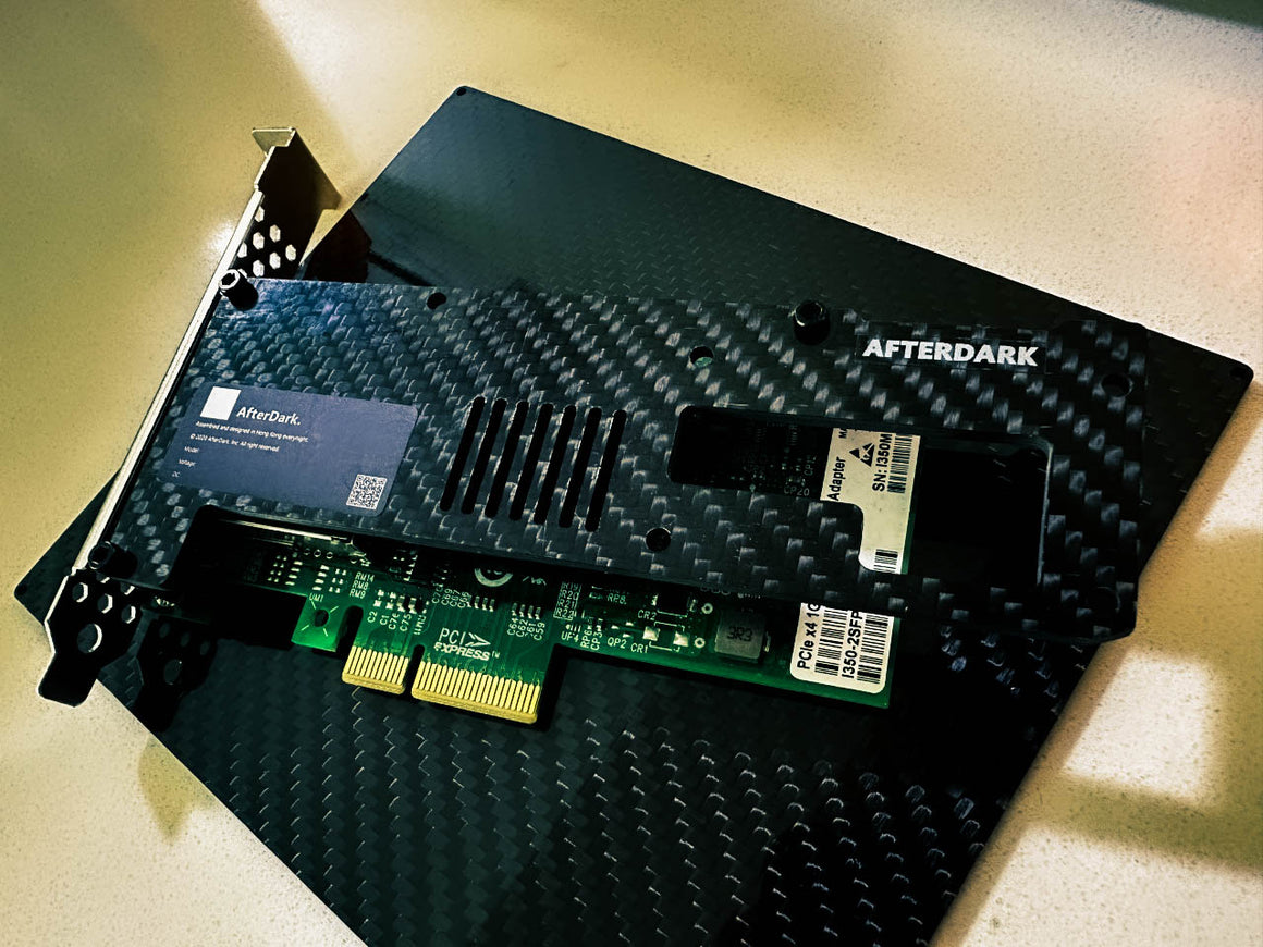 AfterDark. Project Constellation FIBER Black Modernize SFP Network Card