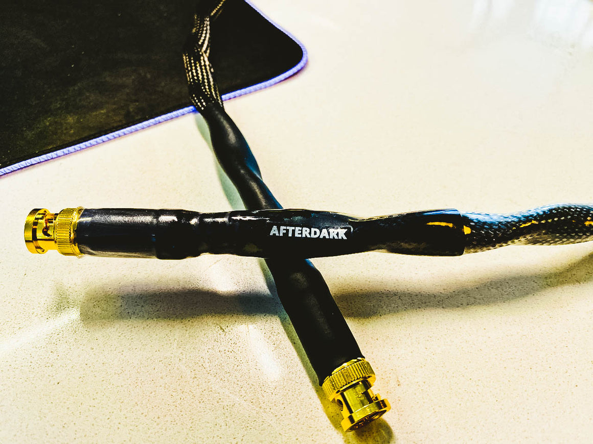 AfterDark. Project ClayX Black River Giesemann EVA Reference 75ohm BNC Clock Cable