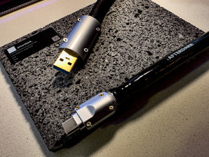 AfterDark. Project ClayX Black Lake Extreme Carbon Fiber Woven USB Cable