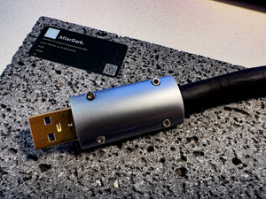 AfterDark. Project ClayX Black Lake Extreme Carbon Fiber Woven USB Cable