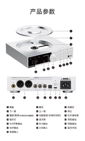 SMSL PL200 Hi-End CD Player