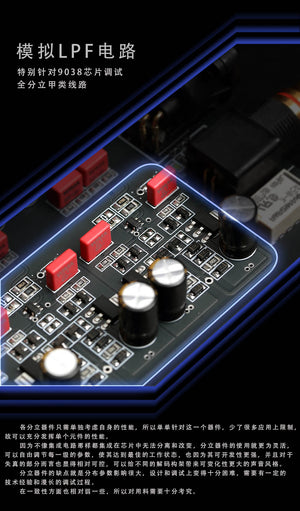 Gustard DAC - X26PRO MQA ES9038PRO DUAL CHIP USB DAC x 10M Master Input